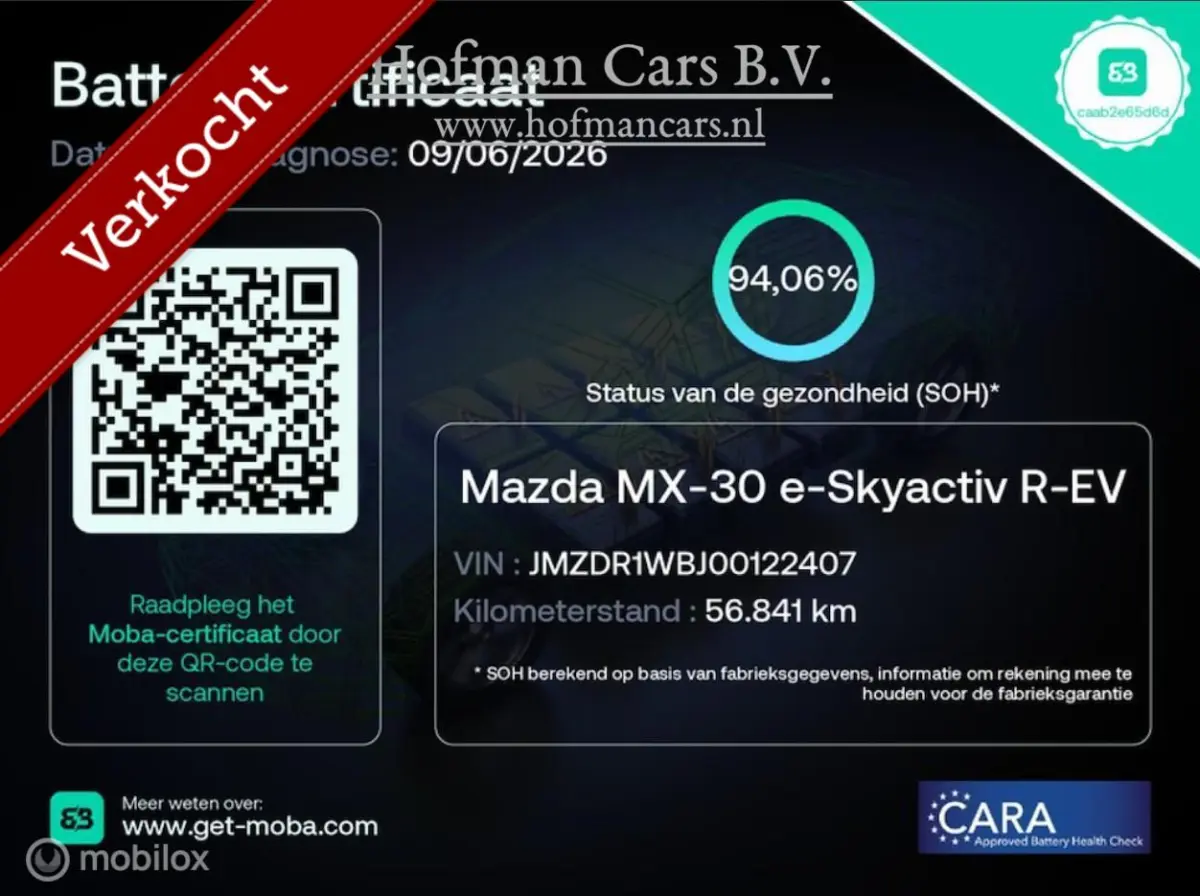 e-SkyActiv 145 - SOH 94% - 36 kWh – NAP – Camera - NL Auto – Fabrieksgarantie batterij
