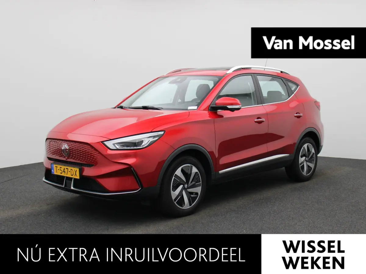 MG EV Standard Range Luxury 50 kWh Automaat | Panoramadak | Leder | Navigatie | Airco | Achteruitrijcamera | Apple Carplay / Android Auto | Stoelverwarming | Lichtmetalen Velgen |