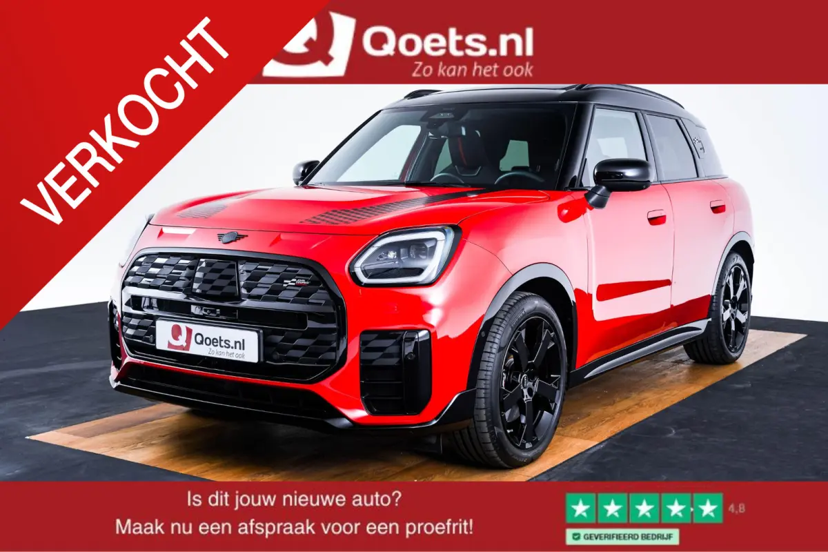 SE ALL4 John Cooper Works L Glazen panoramadak - Head up - Harman Kardon - Driving/Parking Assistant Plus - Comfort Access - High-beam Assistant - Getinte Ruiten -