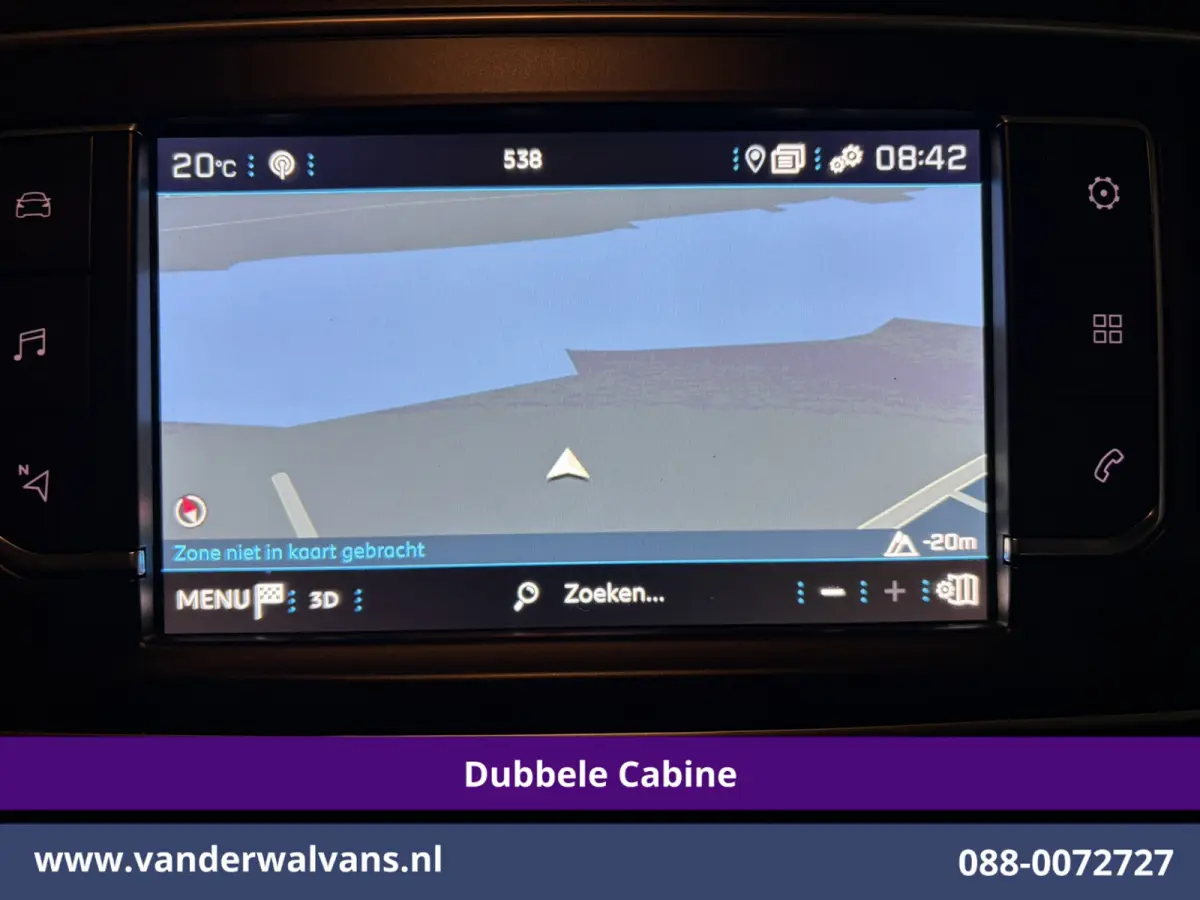 2.0 BlueHDI 177pk Automaat L3H1 Dubbele Cabine SPORT Euro6 Airco | 5-Zits | Camera | Navigatie | Apple Carplay | Xenon | 2x Zijdeur Cruisecontrol, Android Auto, LM Velgen, Dakrails, Sidebars