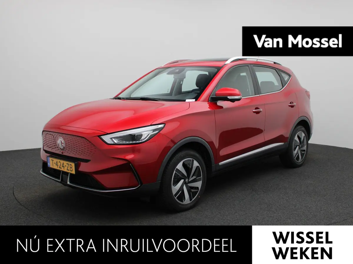 MG EV Standard Range Luxury 50 kWh Automaat | Panoramadak | Leder | Navigatie | Airco | Achteruitrijcamera | Apple Carplay / Android Auto | Stoelverwarming | Lichtmetalen Velgen |