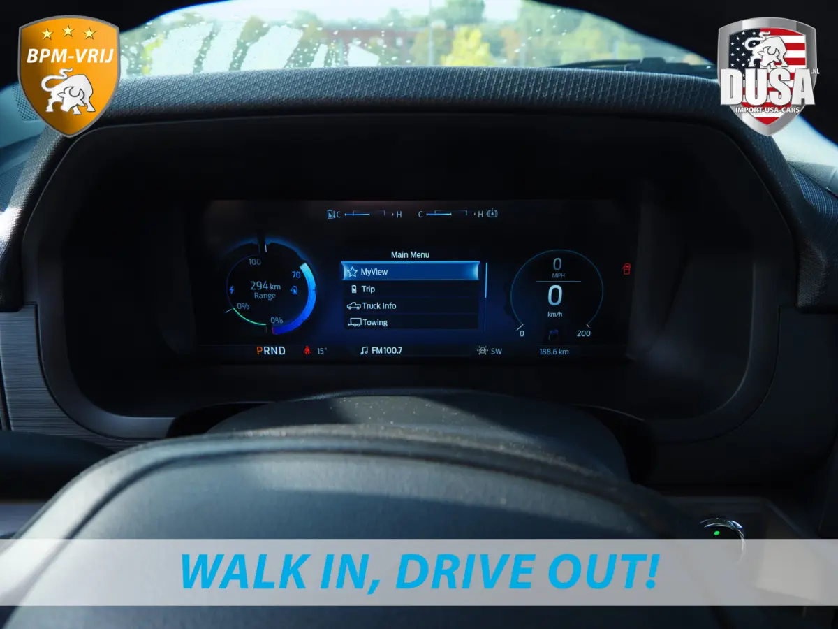 F-150 | Lighting | EV Truck 100% Elektrisch | AWD | Frunk | Ruimte | Kracht | Comfort | Ruimte | Getoonde accessoires zijn verkrijgbaar tegen meerprijs
