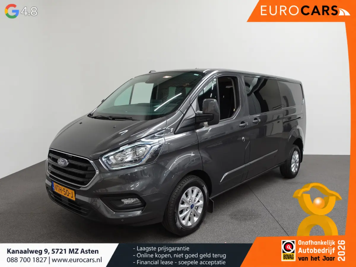 300 2.0 TDCI L2H1 Limited Dubbele Cabine Navi Airco 2 Schuifdeuren Trekhaak PDC voor & achter Carplay DAB