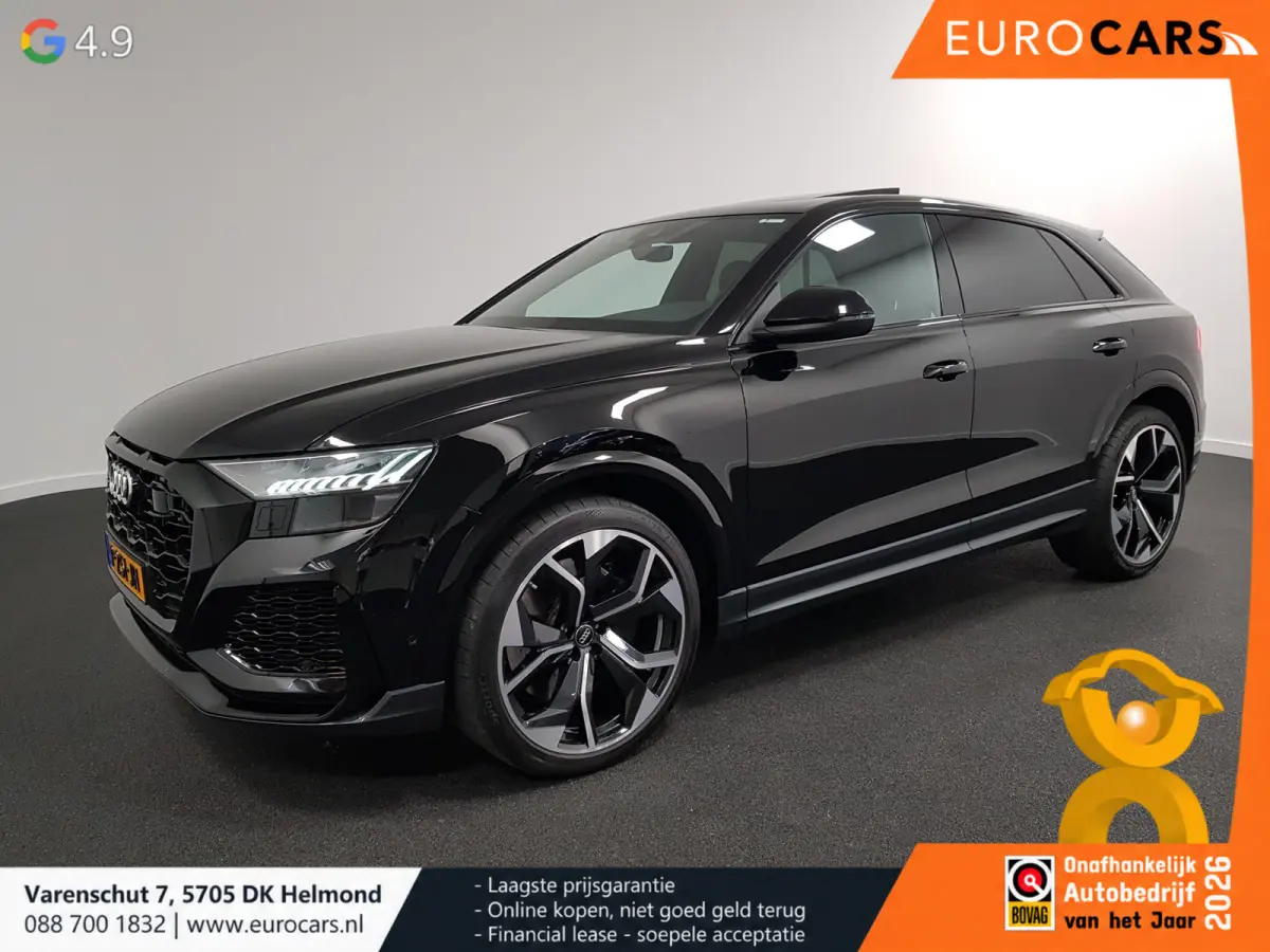 4.0 TFSI RS Q8 Quattro 600pk! Panorama dak Navigatie Electrische achterklep Led Camera Climate Control Parkeer sensoren voor en achter Lichtmetalen Velgen