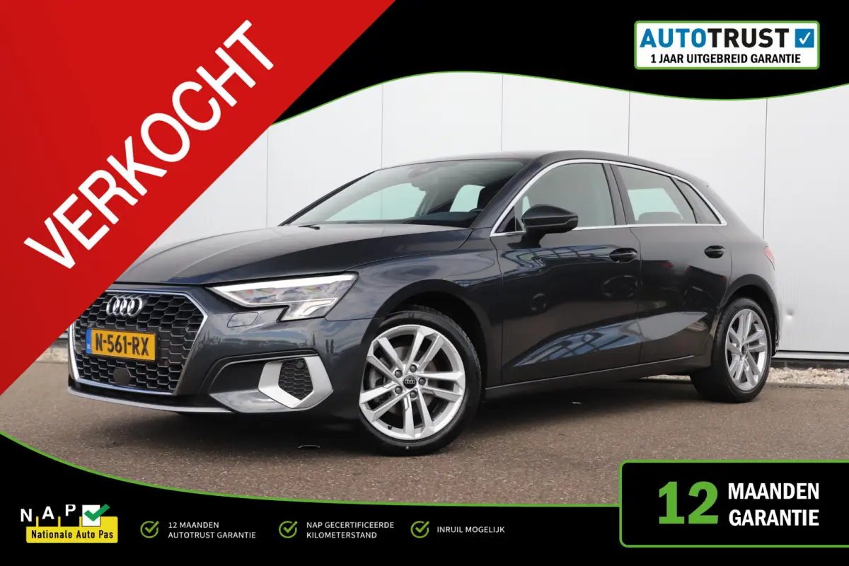 30 TFSI Advanced edition Automaat Trekhaak LMV Sportstoelen LED Navigatie Carplay Android Climate Adaptive Cruise Parkeersensor