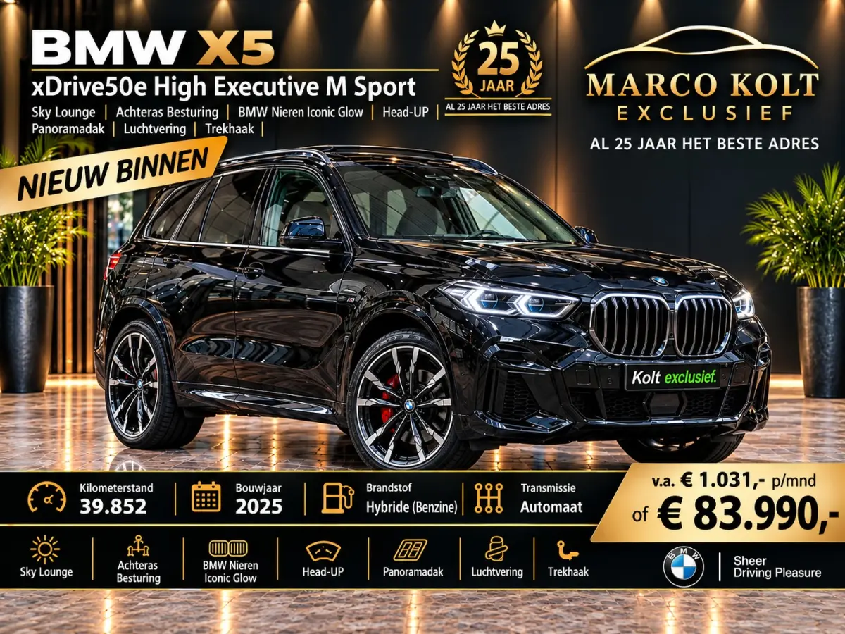 BMW X5 2025 Hybride Automatisch leasen