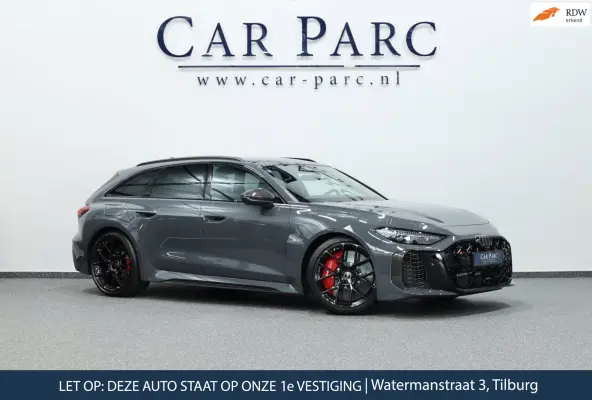 RS5 Avant 2.9 TFSI e-hybrid quattro 640+PK BTW/KERAMISCH/CARBON/B&O//PANO/LEER+S.VERKOELING+MASSAGE/21"/360/FABRIEKSGARANTIE!
