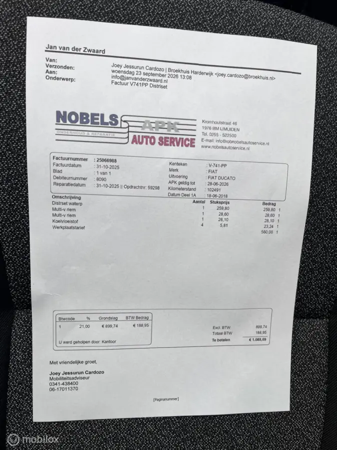 AUTOMAAT EURO 6 33 2.3 MultiJet L3H2