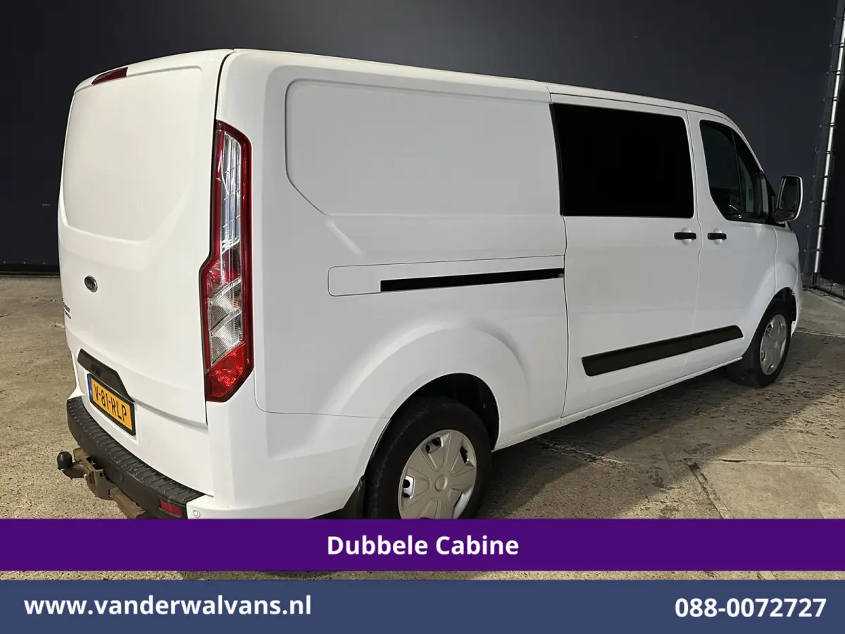 2.0 TDCI 130pk Automaat L2H1 Dubbele Cabine inrichting Euro6 Airco | 6-Zits | Camera | Navigatie | Apple Carplay | LED Android Auto, Adaptieve Cruisecontrol, Stoelverwarming, Verwarmde voorr
