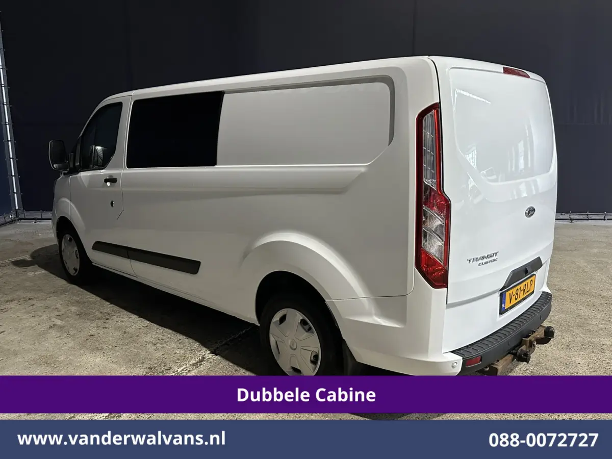 2.0 TDCI 130pk Automaat L2H1 Dubbele Cabine inrichting Euro6 Airco | 6-Zits | Camera | Navigatie | Apple Carplay | LED Android Auto, Adaptieve Cruisecontrol, Stoelverwarming, Verwarmde voorr