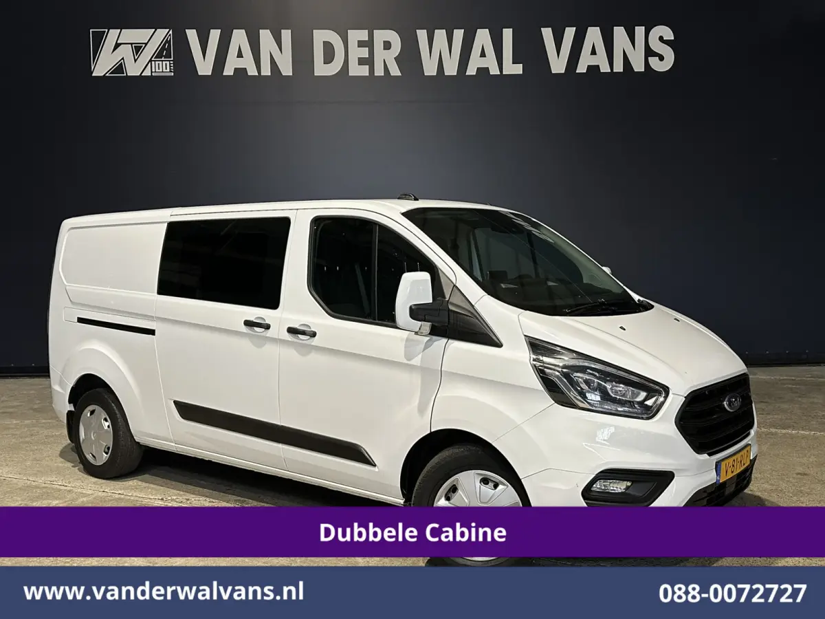 2.0 TDCI 130pk Automaat L2H1 Dubbele Cabine inrichting Euro6 Airco | 6-Zits | Camera | Navigatie | Apple Carplay | LED Android Auto, Adaptieve Cruisecontrol, Stoelverwarming, Verwarmde voorr