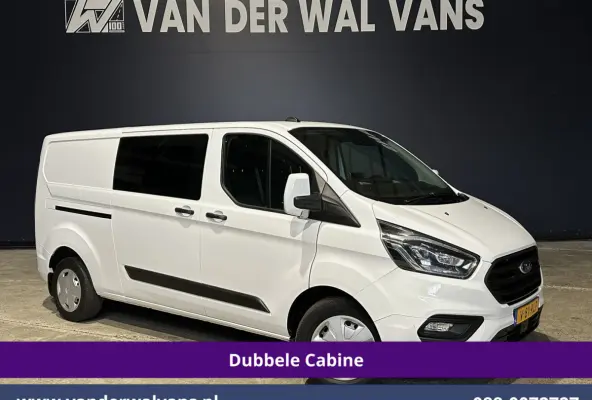 2.0 TDCI 130pk Automaat L2H1 Dubbele Cabine inrichting Euro6 Airco | 6-Zits | Camera | Navigatie | Apple Carplay | LED Android Auto, Adaptieve Cruisecontrol, Stoelverwarming, Verwarmde voorr