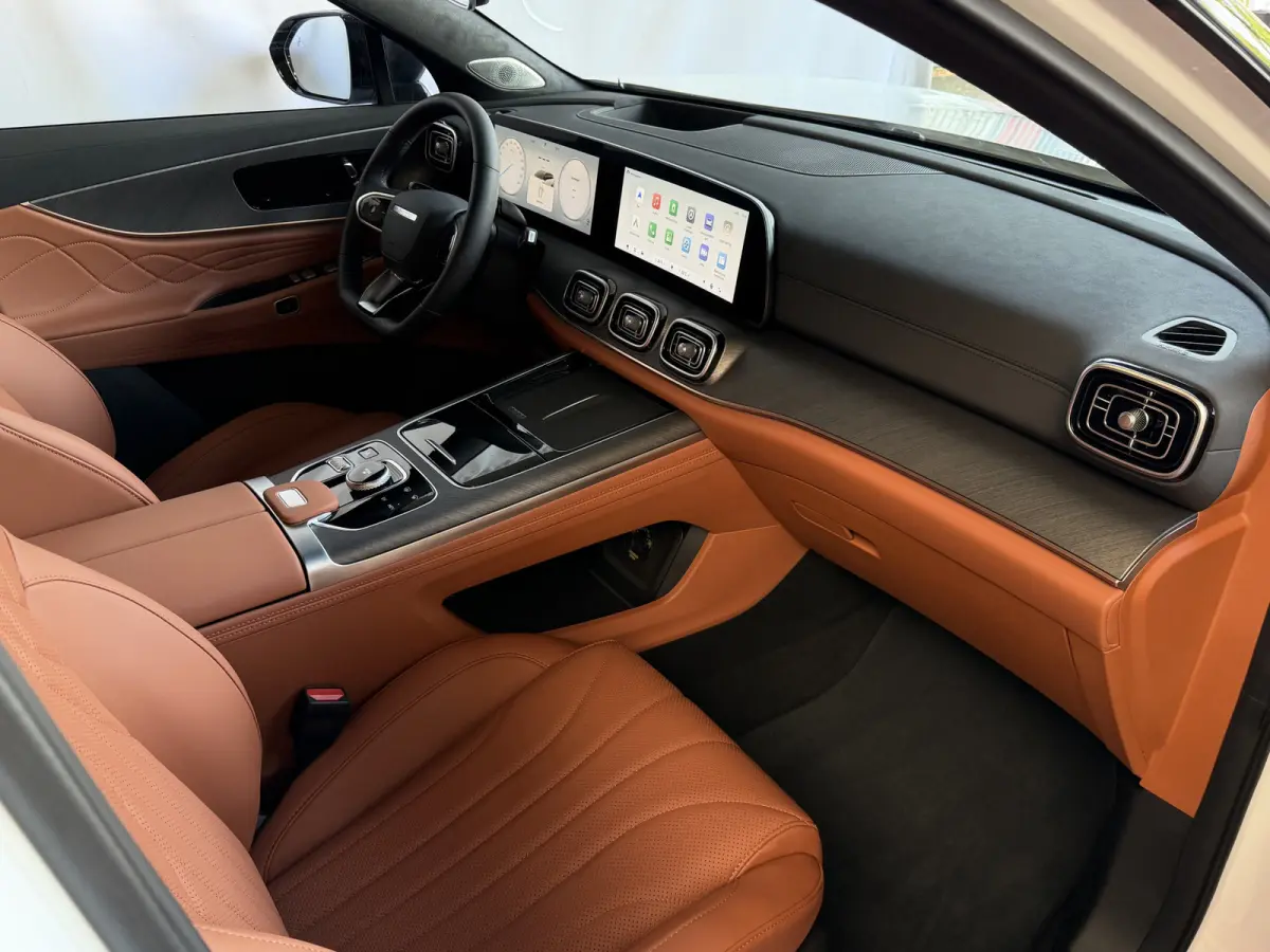EXCLUSIVE | AWD | BRUIN LEER | 428 PK | 7-PERSOONS | NIEUWE AUTO | KHAKI WHITE phev plug in hybrid