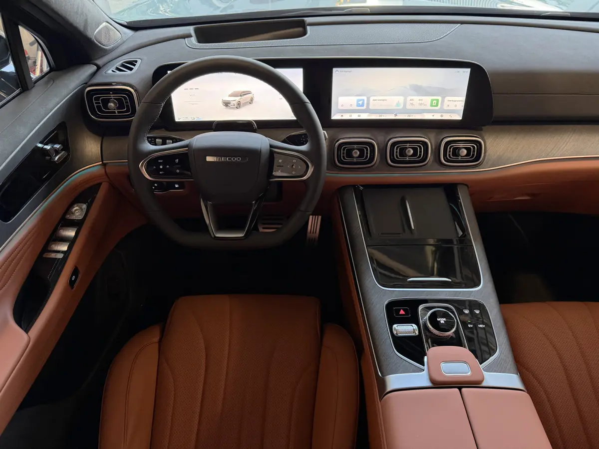 EXCLUSIVE | AWD | BRUIN LEER | 428 PK | 7-PERSOONS | NIEUWE AUTO | KHAKI WHITE phev plug in hybrid