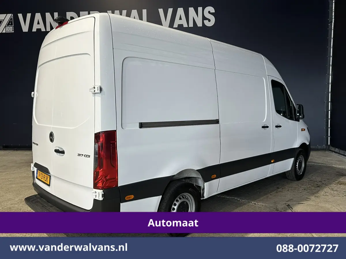 317 CDI 170pk 9G-Tronic Automaat L2H2 Euro6 Airco | Camera | Navigatie | Cruisecontrol | Stoelverwarming Chauffeursstoel, Bijrijdersbank
