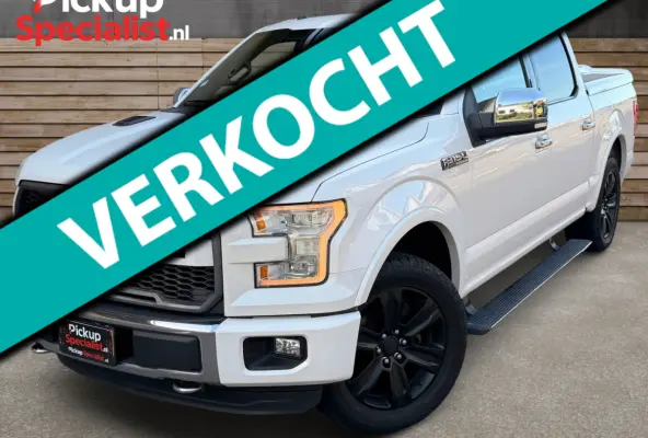 USA 3.5 V6 Ecoboost SuperCrew , PLATINUM , BOMVOLL , 200 LITER TANK , PANO , PARELMOER WIT