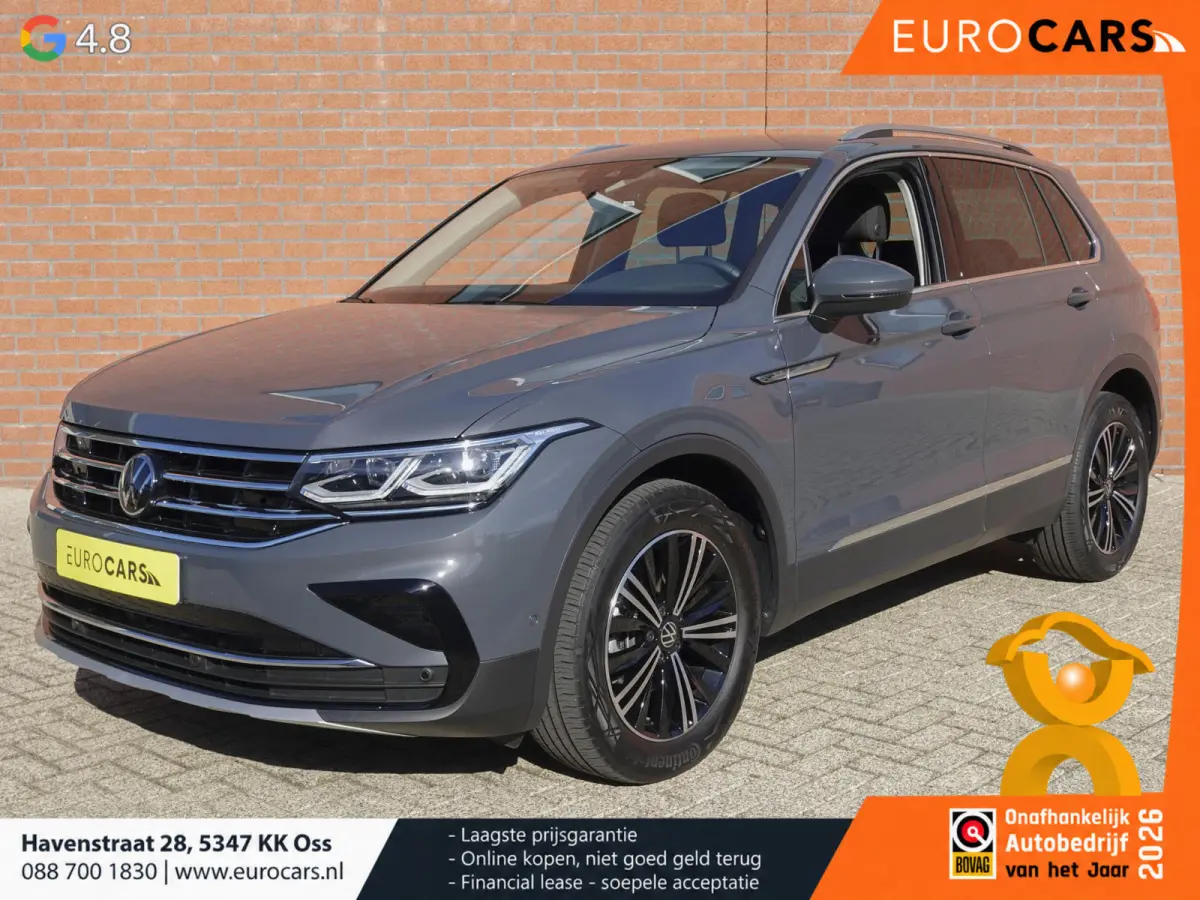 1.5 TSI 150pk DSG Elegance Navigatie Apple Carplay / Android Auto Parkeersensoren Camera Adaptieve Cruise Control Stuur-en stoelverwarming Matrix LED-koplampen Virtual Cockpit Getinte ramen 