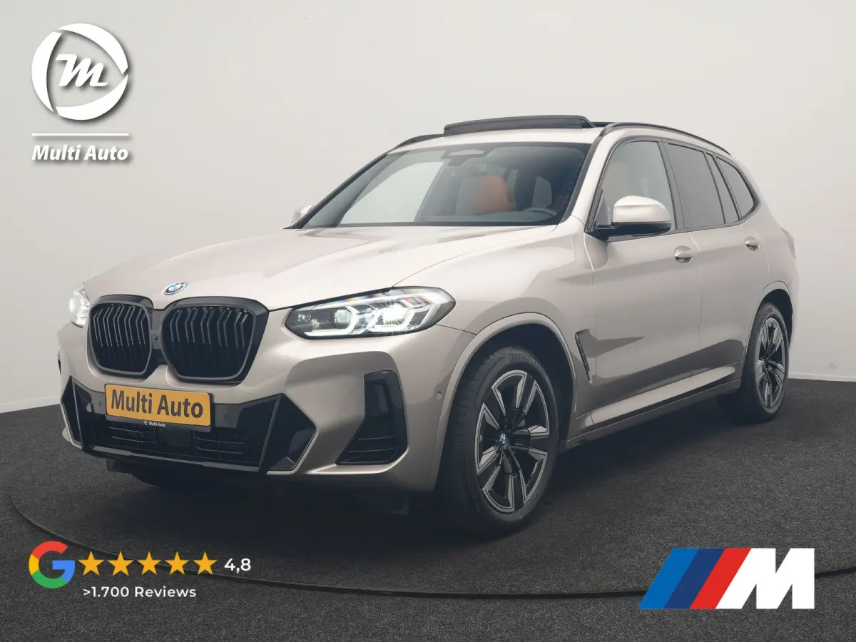 M Sport 80 kWh 286pk Dealer O.H | Panodak | Adaptive Cruise | Camera | Lederen Sportstoelen Memory & Verwarmd | Sfeerverlichting | Blis | Apple Carplay | Navigatie | DAB | 19"L.M