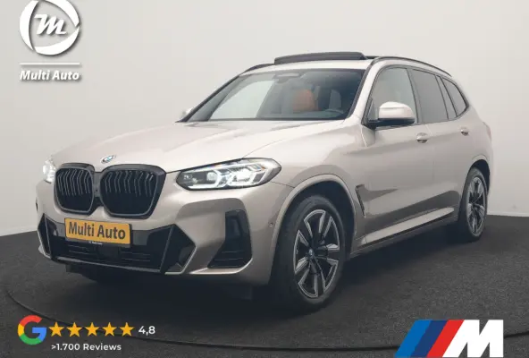 M Sport 80 kWh 286pk Dealer O.H | Panodak | Adaptive Cruise | Camera | Lederen Sportstoelen Memory & Verwarmd | Sfeerverlichting | Blis | Apple Carplay | Navigatie | DAB | 19"L.M