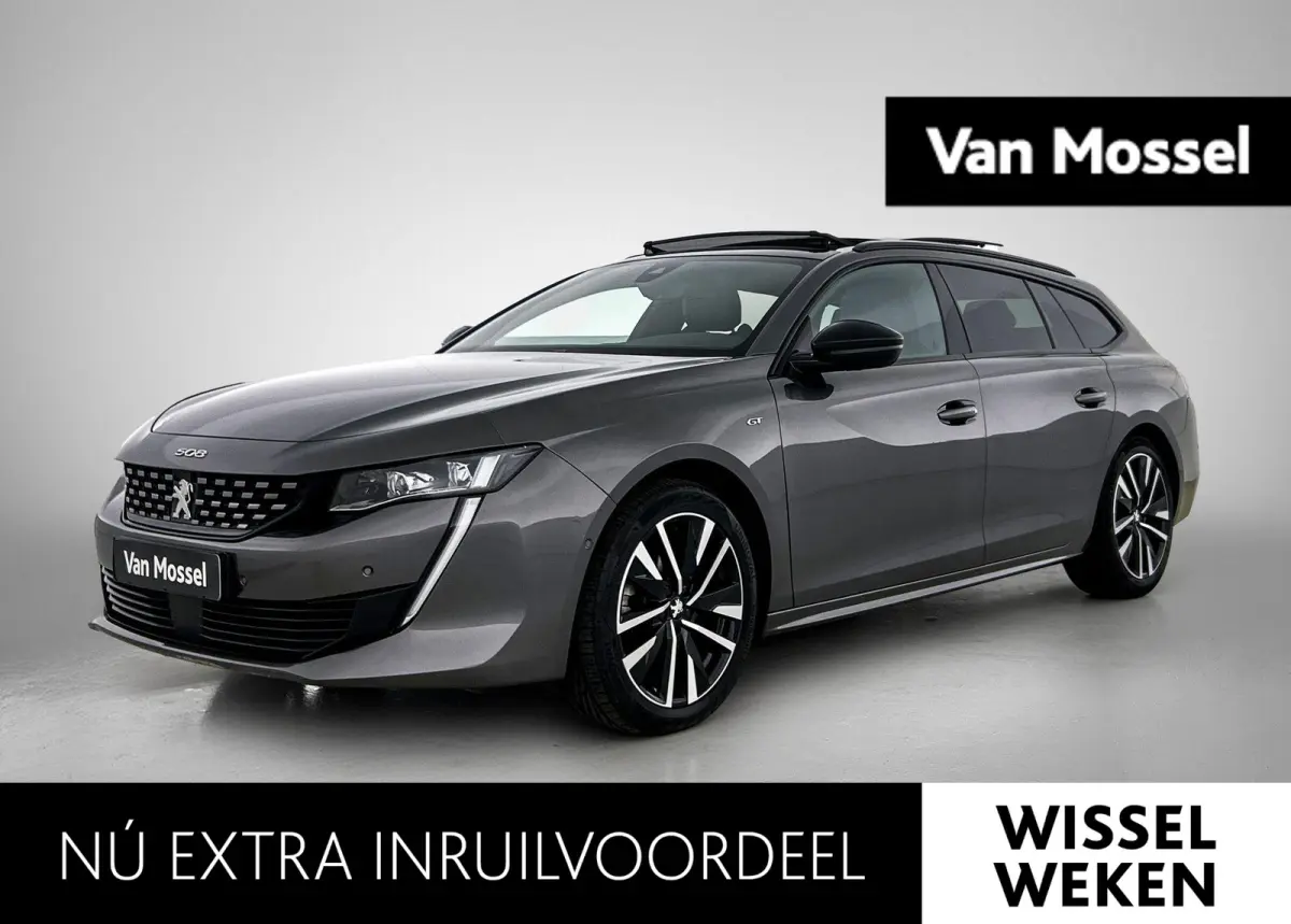 1.5 BlueHDi 130 S&S EAT8 GT | Apple Carplay / Android Auto | Achteruitrijcamera | Parkeersensoren | Panoramadak | Trekhaak |