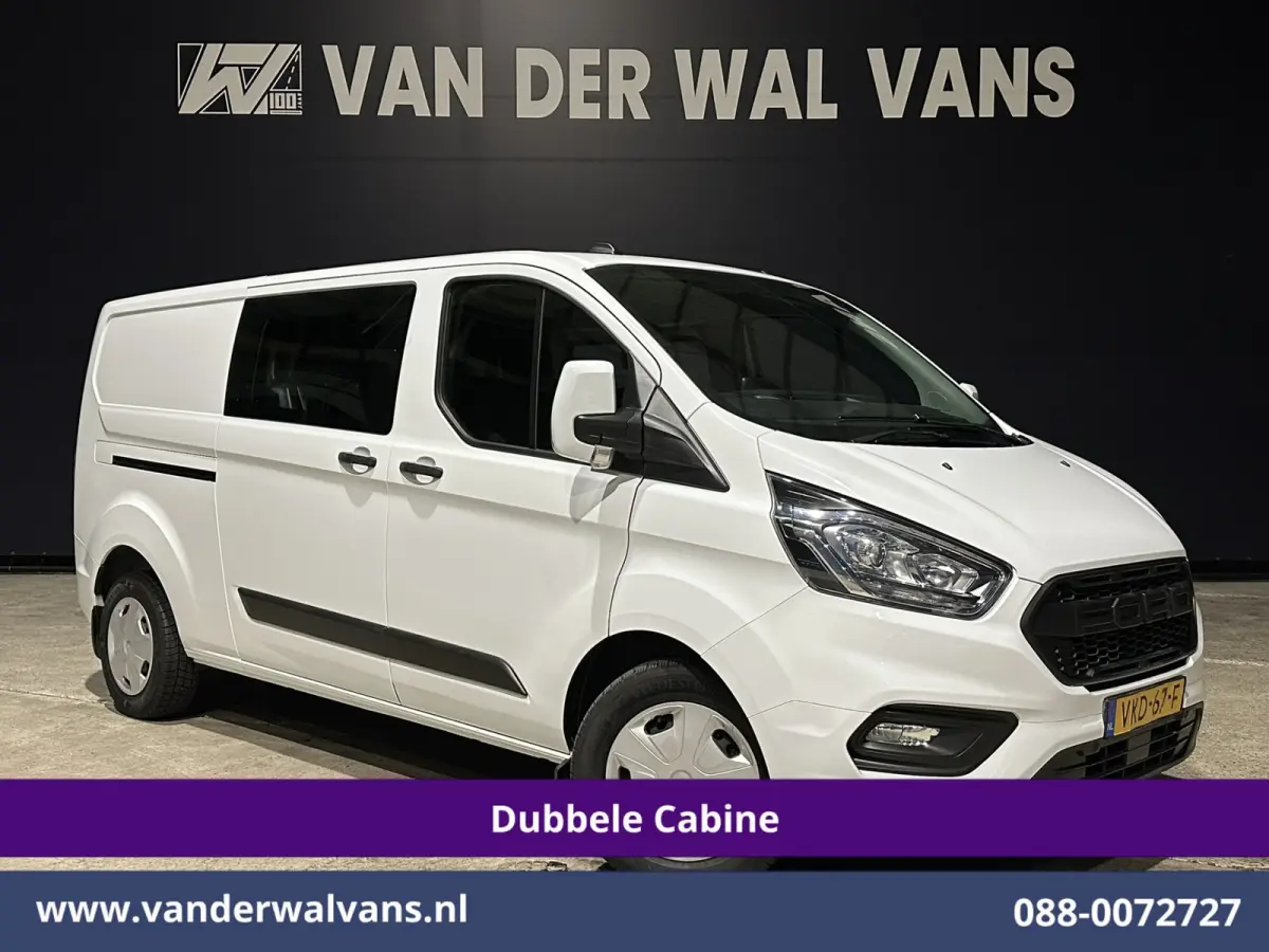 2.0 TDCI 130pk Automaat L2H1 Dubbele cabine Euro6 Airco | 5-Zits | Camera | Navigatie | Cruisecontrol | Stoelverwarming Apple Carplay, Trekhaak, Parkeersensoren, Achterklep