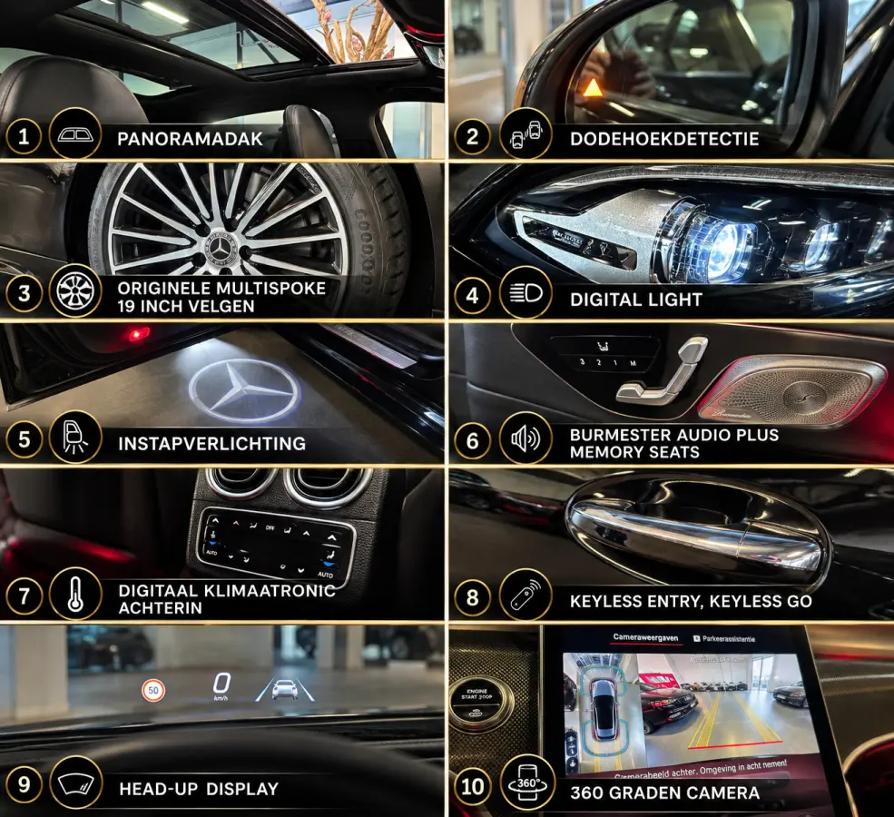 180 AMG Night Pano Memory 360Cam. Distr.