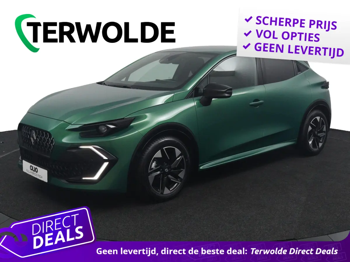 techno full hybrid E-Tech 160 pk | pack winter, safety & parking | all-season banden | verlenging connected services openR link met twee jaar |