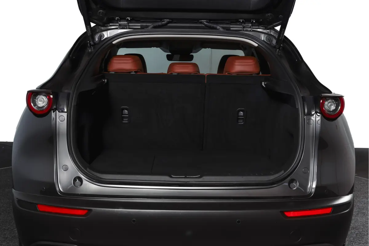 2.0 e-SkyActiv-X 186 PK M Hybrid Nagisa Org. NL. | Adapt. Cruise | Trekhaak | Stoelverw. | PDC | Camera | NAV + App. Connect | ECC | Bose | Elek. Klep | LM 18" |