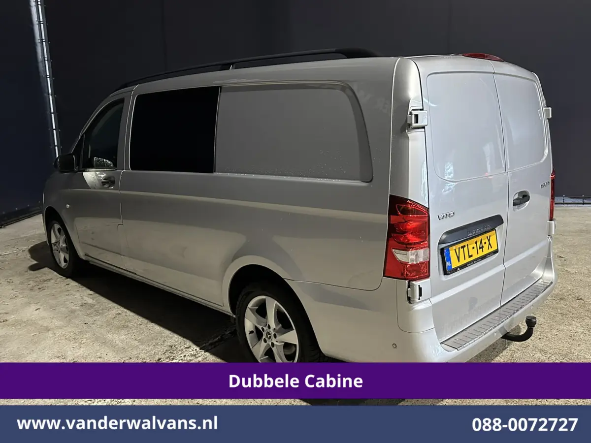 119 CDI 191pk 9G-Tronic Automaat L2H1 Dubbele Cabine Euro6 Airco | 5-Zits | Camera | Navigatie | LED | Apple Carplay Android Auto, Cruisecontrol, LM velgen, Trekhaak, Parkeersensoren, Bumper