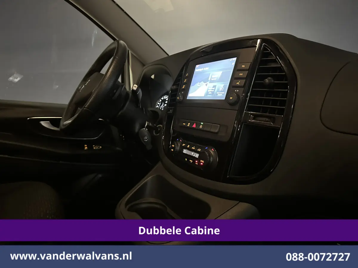 119 CDI 191pk 9G-Tronic Automaat L2H1 Dubbele Cabine Euro6 Airco | 5-Zits | Camera | Navigatie | LED | Apple Carplay Android Auto, Cruisecontrol, LM velgen, Trekhaak, Parkeersensoren, Bumper