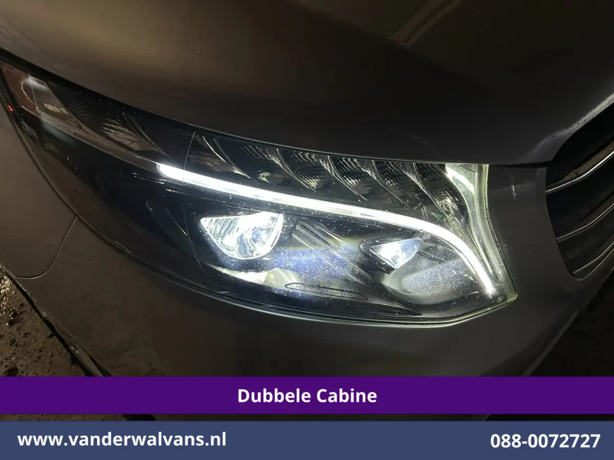 119 CDI 191pk 9G-Tronic Automaat L2H1 Dubbele Cabine Euro6 Airco | 5-Zits | Camera | Navigatie | LED | Apple Carplay Android Auto, Cruisecontrol, LM velgen, Trekhaak, Parkeersensoren, Bumper