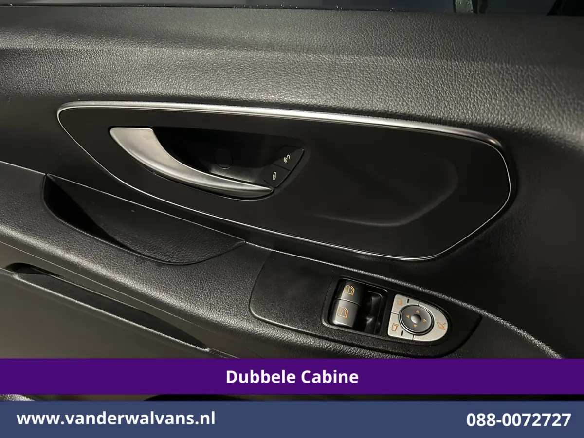 119 CDI 191pk 9G-Tronic Automaat L2H1 Dubbele Cabine Euro6 Airco | 5-Zits | Camera | Navigatie | LED | Apple Carplay Android Auto, Cruisecontrol, LM velgen, Trekhaak, Parkeersensoren, Bumper