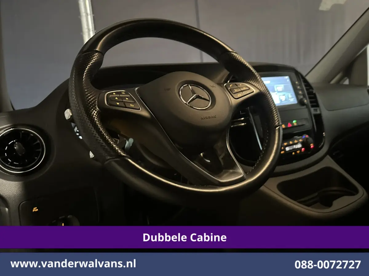 119 CDI 191pk 9G-Tronic Automaat L2H1 Dubbele Cabine Euro6 Airco | 5-Zits | Camera | Navigatie | LED | Apple Carplay Android Auto, Cruisecontrol, LM velgen, Trekhaak, Parkeersensoren, Bumper