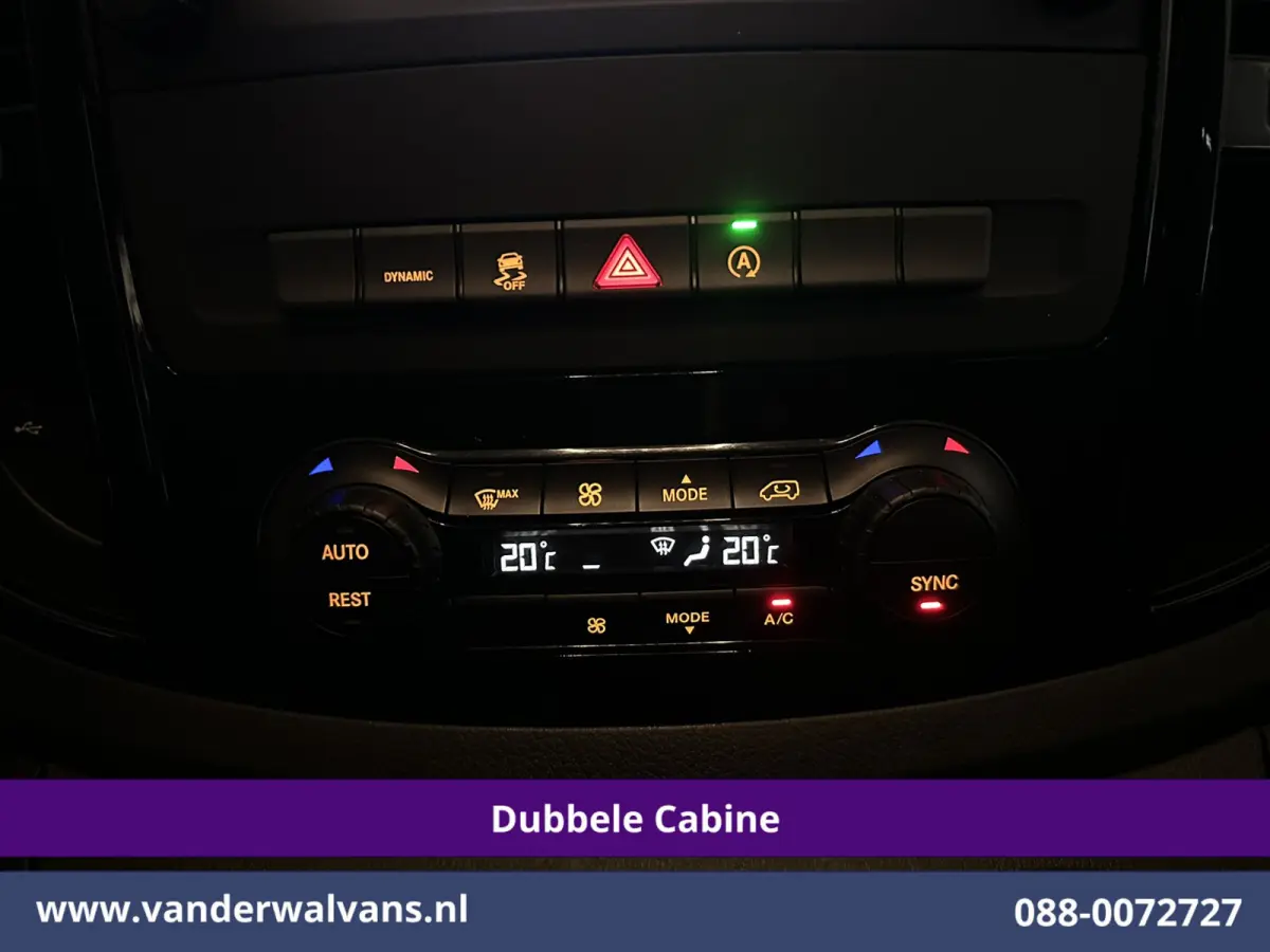 119 CDI 191pk 9G-Tronic Automaat L2H1 Dubbele Cabine Euro6 Airco | 5-Zits | Camera | Navigatie | LED | Apple Carplay Android Auto, Cruisecontrol, LM velgen, Trekhaak, Parkeersensoren, Bumper
