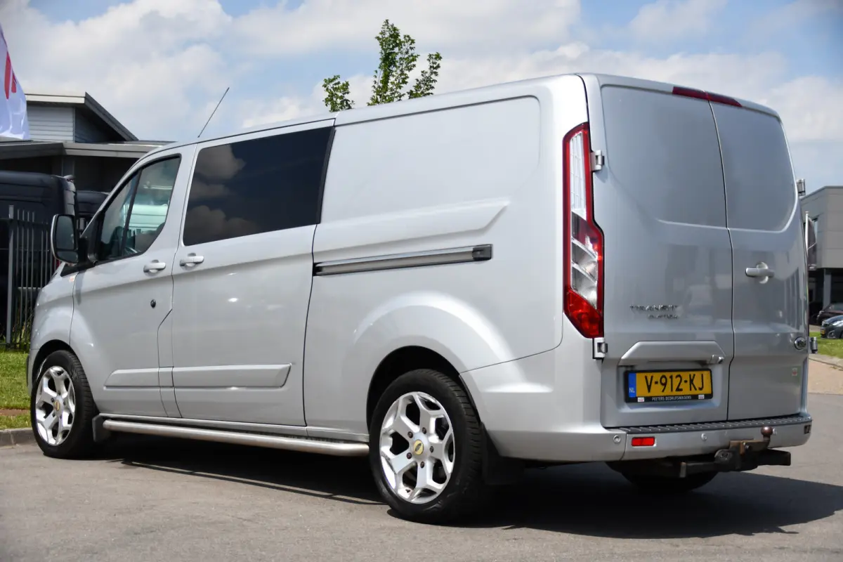 290 2.0 TDCI L2H1 Limited DC Camera, Cruise, Sensoren, 2 x Schuifdeur, 170pk, Automaat, Trekhaak, Leder, Uniek!
