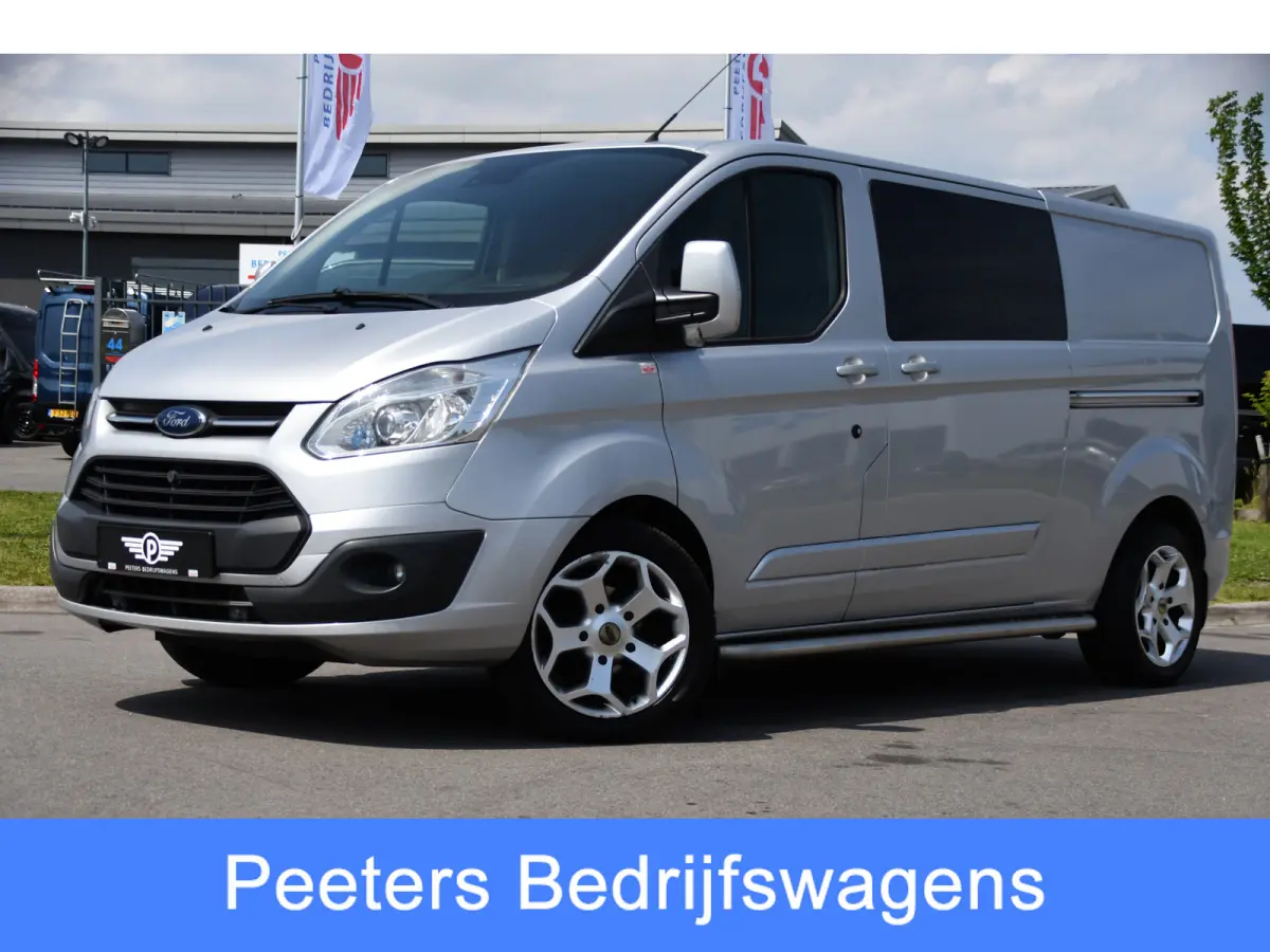 290 2.0 TDCI L2H1 Limited DC Camera, Cruise, Sensoren, 2 x Schuifdeur, 170pk, Automaat, Trekhaak, Leder, Uniek!
