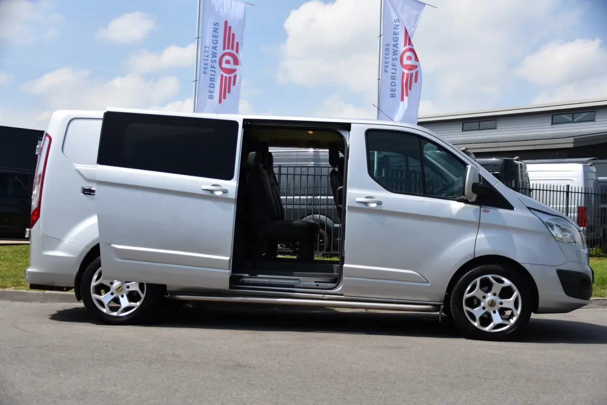 290 2.0 TDCI L2H1 Limited DC Camera, Cruise, Sensoren, 2 x Schuifdeur, 170pk, Automaat, Trekhaak, Leder, Uniek!