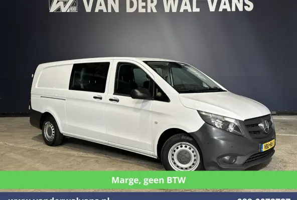 111 CDI **MARGE, Geen BTW** L3H1 Dubbele Cabine Euro6 Airco | 5-Zits | Camera | Navigatie | Cruisecontrol Trekhaak, Parkeersensoren