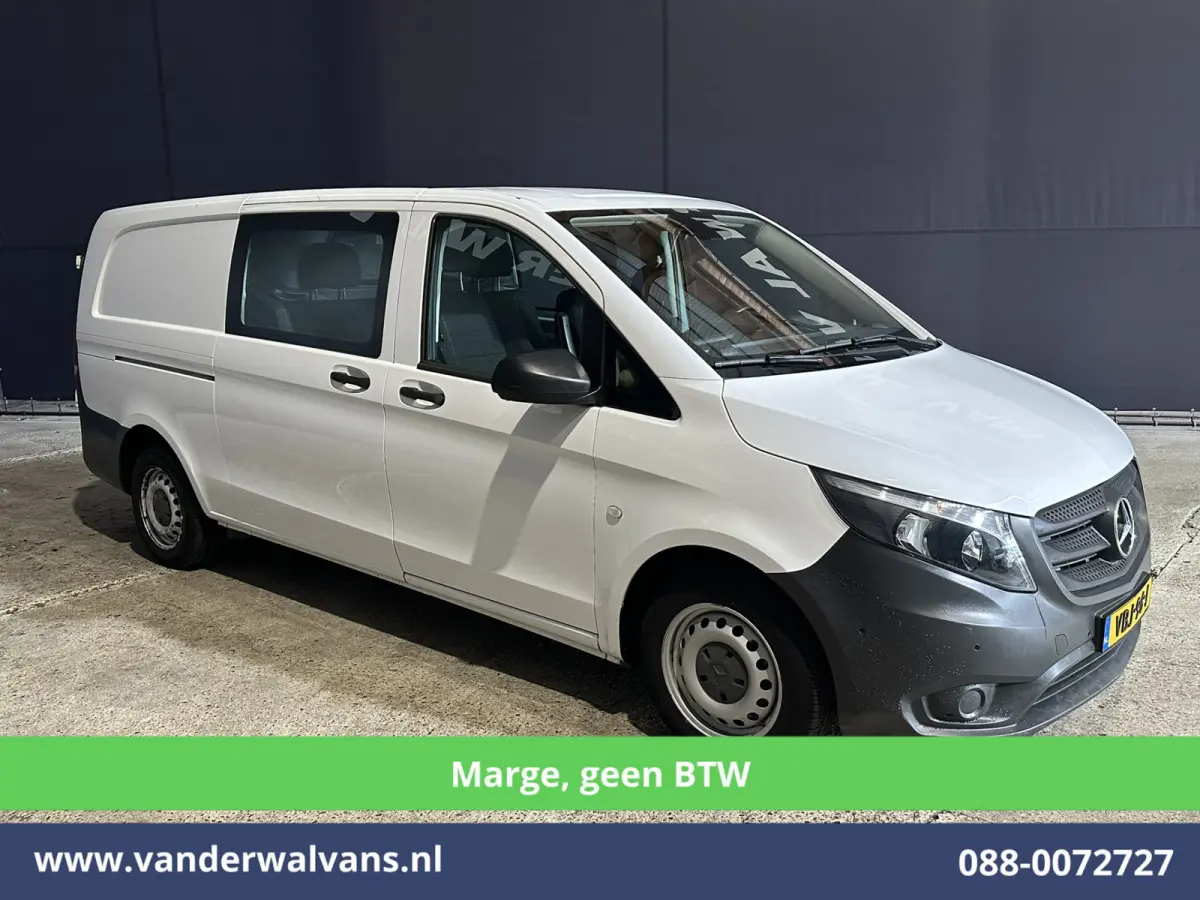 111 CDI **MARGE, Geen BTW** L3H1 Dubbele Cabine Euro6 Airco | 5-Zits | Camera | Navigatie | Cruisecontrol Trekhaak, Parkeersensoren