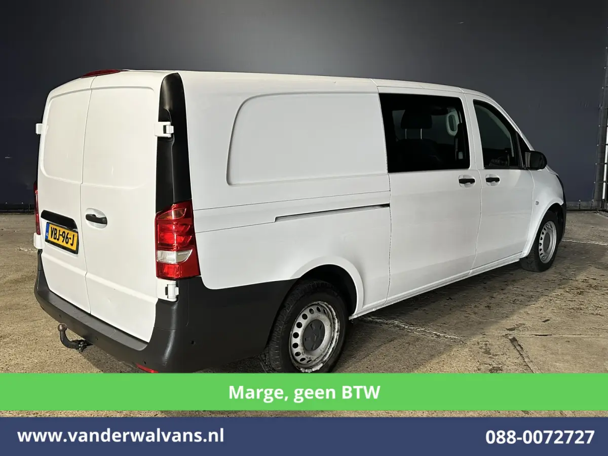 111 CDI **MARGE, Geen BTW** L3H1 Dubbele Cabine Euro6 Airco | 5-Zits | Camera | Navigatie | Cruisecontrol Trekhaak, Parkeersensoren