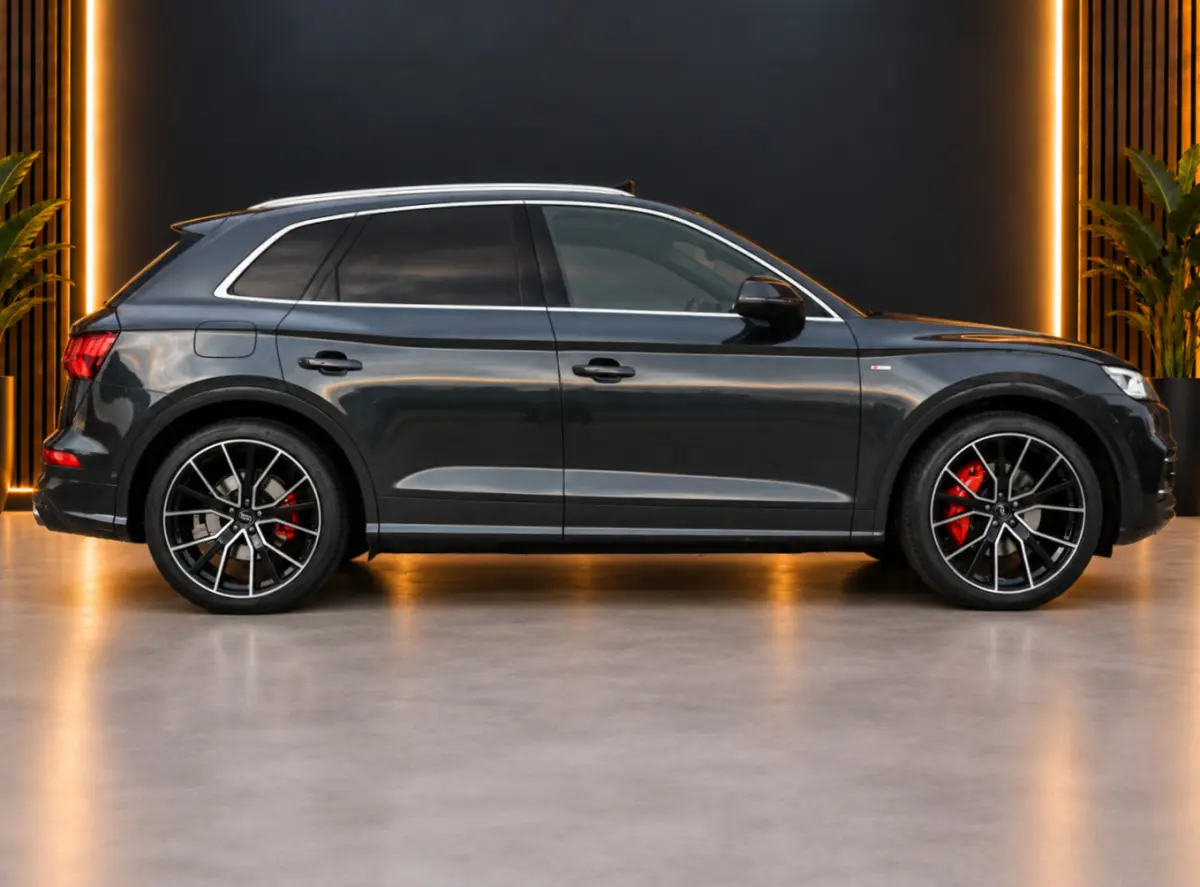 55 TFSI e S-Line Quattro Competition 367PK | Luchtvering | Pano | B&O | Massage | Memory | Digtal Dash | RS Nappe Leder | 360 | Ambient+ | Keyless | Leder | Carplay | Trekhaak | Head-Up | Ma