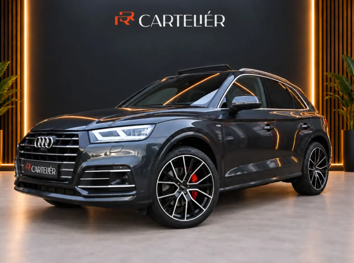 55 TFSI e S-Line Quattro Competition 367PK | Luchtvering | Pano | B&O | Massage | Memory | Digtal Dash | RS Nappe Leder | 360 | Ambient+ | Keyless | Leder | Carplay | Trekhaak | Head-Up | Ma