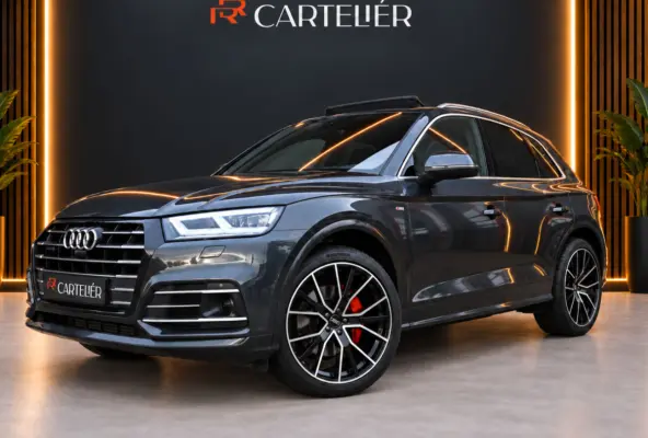 55 TFSI e S-Line Quattro Competition 367PK | Luchtvering | Pano | B&O | Massage | Memory | Digtal Dash | RS Nappe Leder | 360 | Ambient+ | Keyless | Leder | Carplay | Trekhaak | Head-Up | Ma