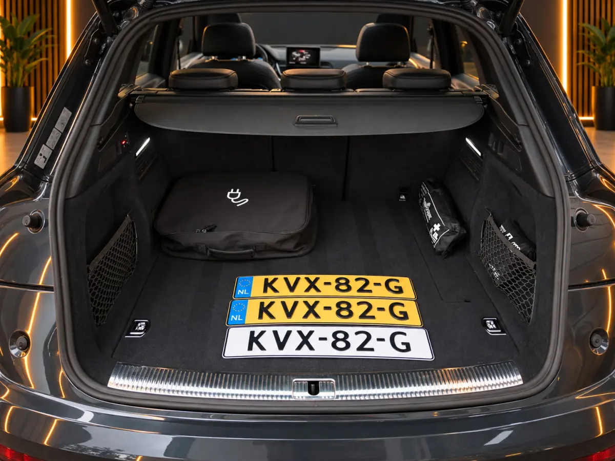 55 TFSI e S-Line Quattro Competition 367PK | Luchtvering | Pano | B&O | Massage | Memory | Digtal Dash | RS Nappe Leder | 360 | Ambient+ | Keyless | Leder | Carplay | Trekhaak | Head-Up | Ma