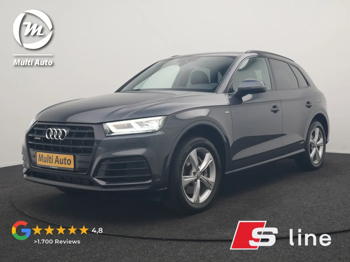 50 TFSI e Quattro 2x S Line PHEV 300pk | Trekhaak Af Fabriek | Virtual Cockpit | Camera | Sportstoelen Verwarmd | Keyless | Blis | Apple Carplay | Navigatie | DAB | Cruise Control | Plug In 