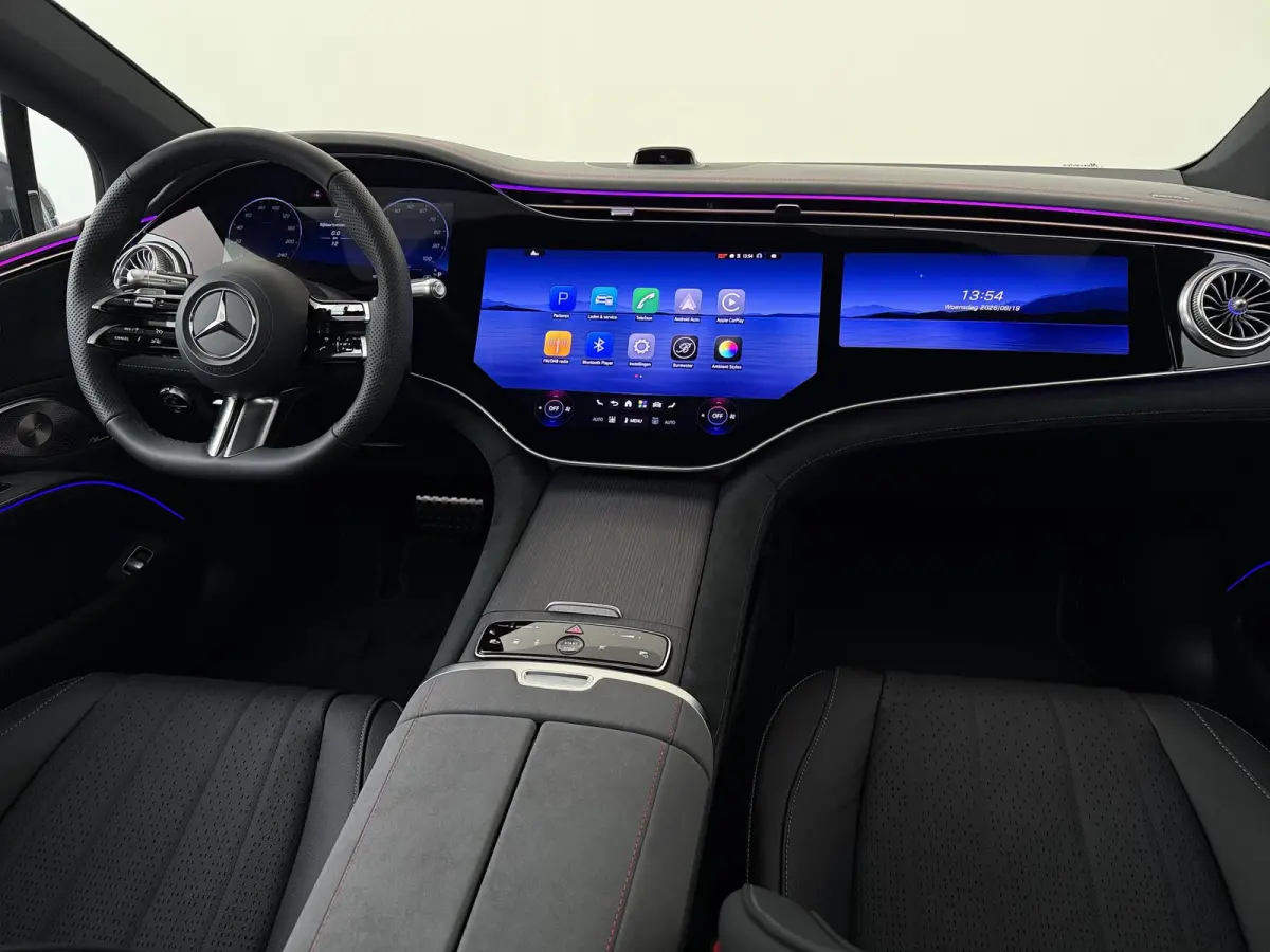 450+ AMG Line 122 kWh | Premium pakket | 22” lichtmetalen AMG-velgen | Verwarmde voorruit | Verwarmd stuurwiel | Hyperscreen |