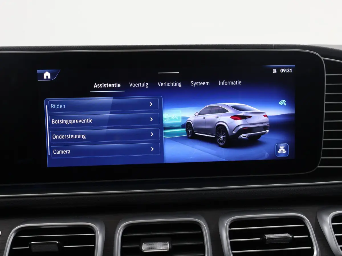 350 de 4MATIC AMG Line Premium Plus | Luchtvering | Night | Panoramadak | Trekhaak | Burmester | Headup | Treeplanken | Zwart leer |