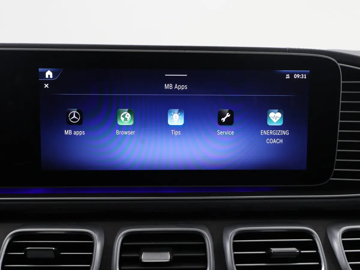 350 de 4MATIC AMG Line Premium Plus | Luchtvering | Night | Panoramadak | Trekhaak | Burmester | Headup | Treeplanken | Zwart leer |