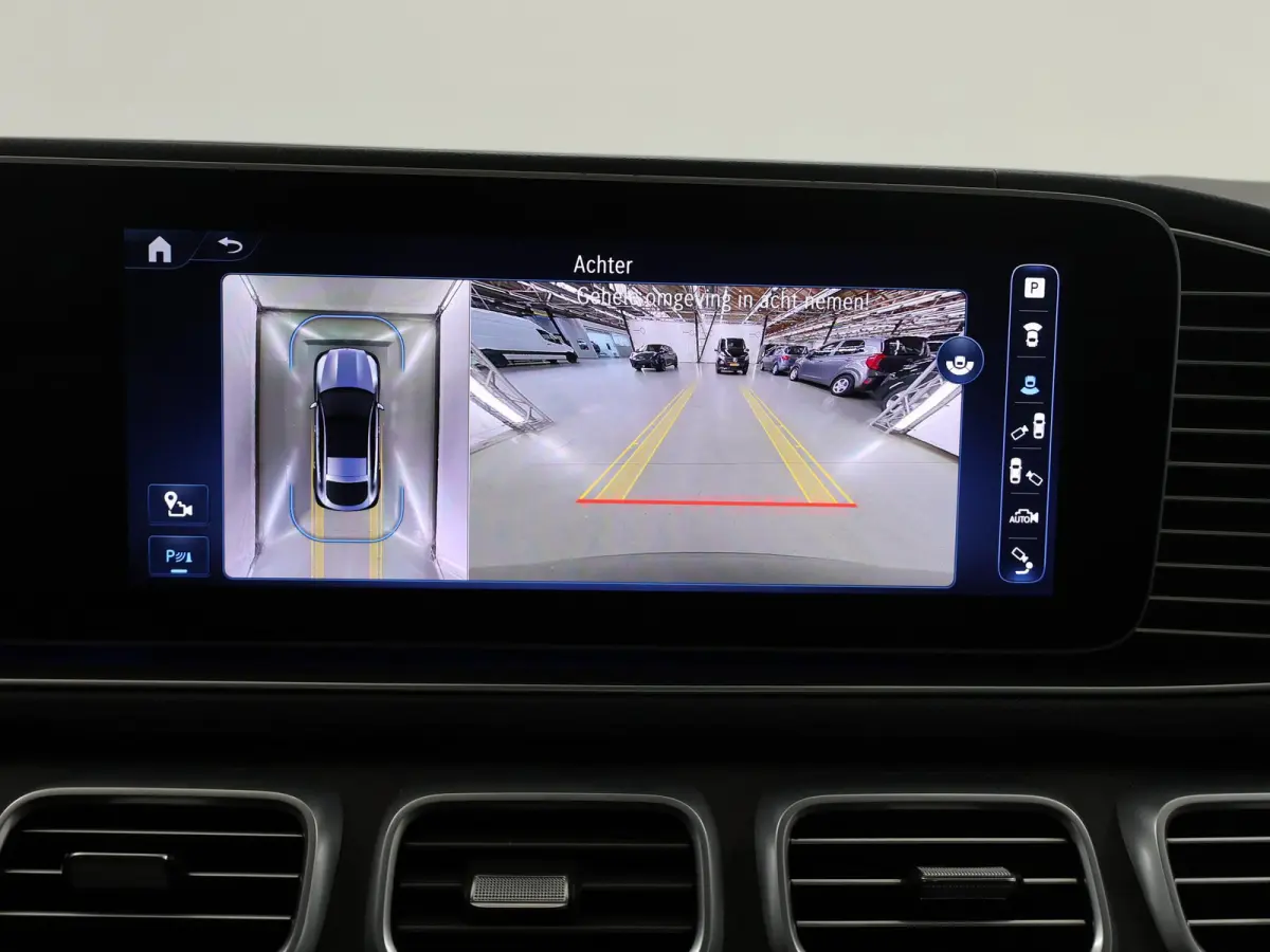 350 de 4MATIC AMG Line Premium Plus | Luchtvering | Night | Panoramadak | Trekhaak | Burmester | Headup | Treeplanken | Zwart leer |