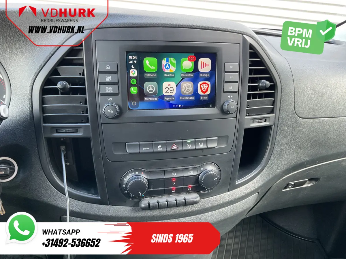 116 CDI Aut. L3 LED/ Carplay/ Standkachel/ Stoelverw./ Navi/ Camera/ Cruise/ 16’LMV/ PDC/ Trekhaak